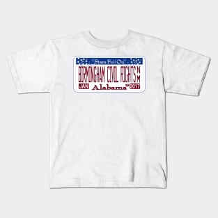 Birmingham Civil Rights National Monument License Plate Kids T-Shirt